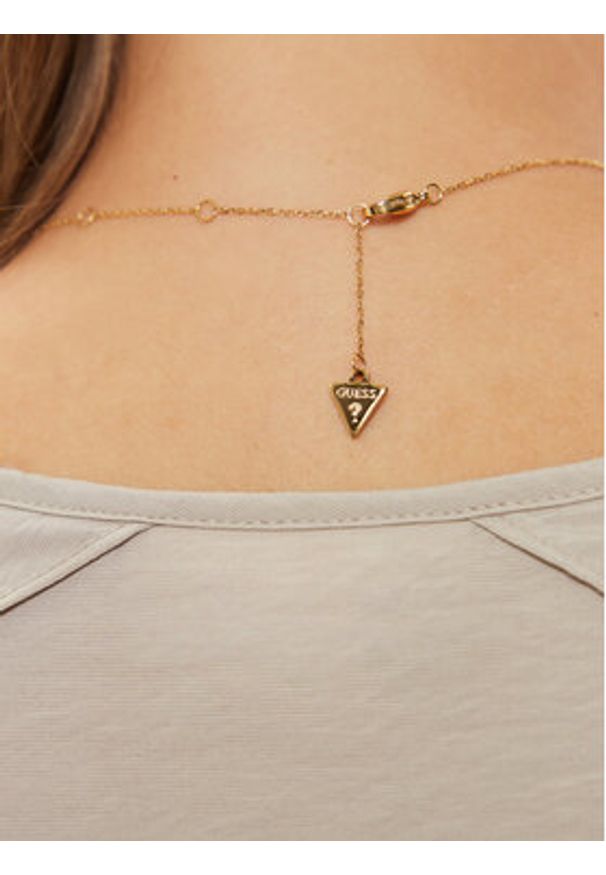 Guess Naszyjnik JUBN04 665JW Złoty. Materiał: złote, metalowe. Kolor: złoty