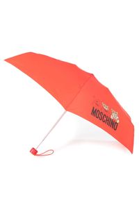 MOSCHINO Parasolka Supermini C 8061 Czerwony. Kolor: czerwony. Materiał: materiał