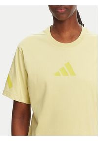 Adidas - adidas T-Shirt Z.N.E. JC5400 Żółty Regular Fit. Kolor: żółty. Materiał: bawełna #3