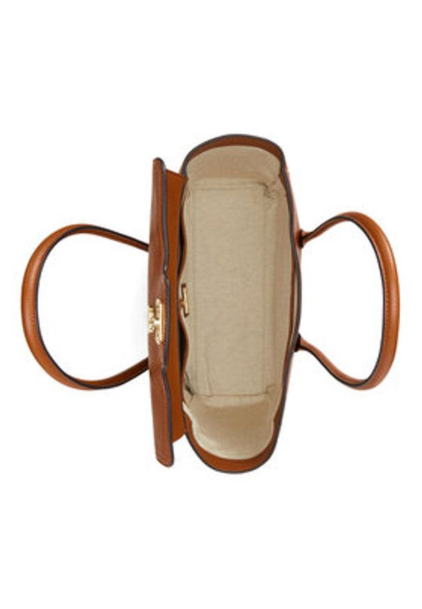 Lauren Ralph Lauren - LAUREN RALPH LAUREN Torebka 431966862002 Brązowy. Kolor: brązowy. Materiał: skórzane