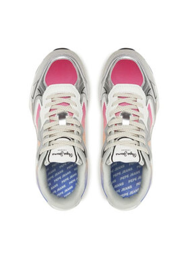 Pepe Jeans Sneakersy PLS60030 Szary. Kolor: szary. Materiał: skóra, zamsz