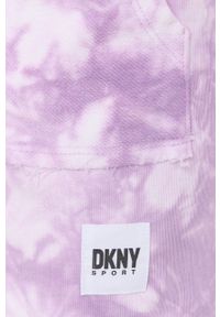 DKNY - Dkny szorty bawełniane DP2S5011 damskie kolor fioletowy wzorzyste high waist. Stan: podwyższony. Kolor: fioletowy. Materiał: bawełna #2