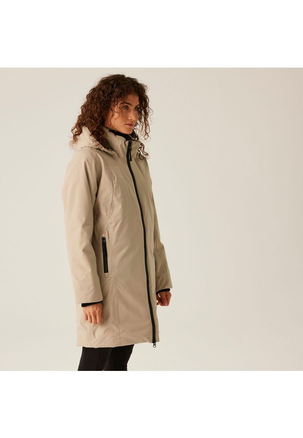 Regatta - Kurtka turystyczna damska Yewbank IV wodoodporna ocieplana. Kolor: beżowy. Sezon: zima. Sport: turystyka piesza