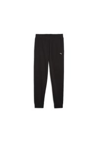 Puma Spodnie Ess Elevated Tr Cl 68501901. Kolor: czarny. Materiał: dresówka. Wzór: haft