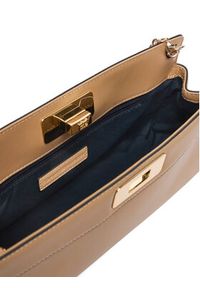 TOMMY HILFIGER - Tommy Hilfiger Torebka Th Modern Clutch AW0AW18727 Brązowy jasny. Kolor: brązowy. Materiał: skórzane #6