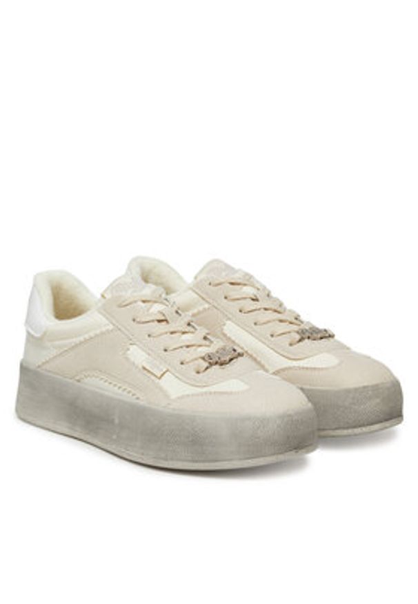 Buffalo Sneakersy Cajo 1636441 Écru. Materiał: materiał