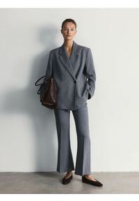 Reserved - Marynarka z dodatkiem wiskozy - ciemnoszary. Kolor: szary. Materiał: wiskoza #1