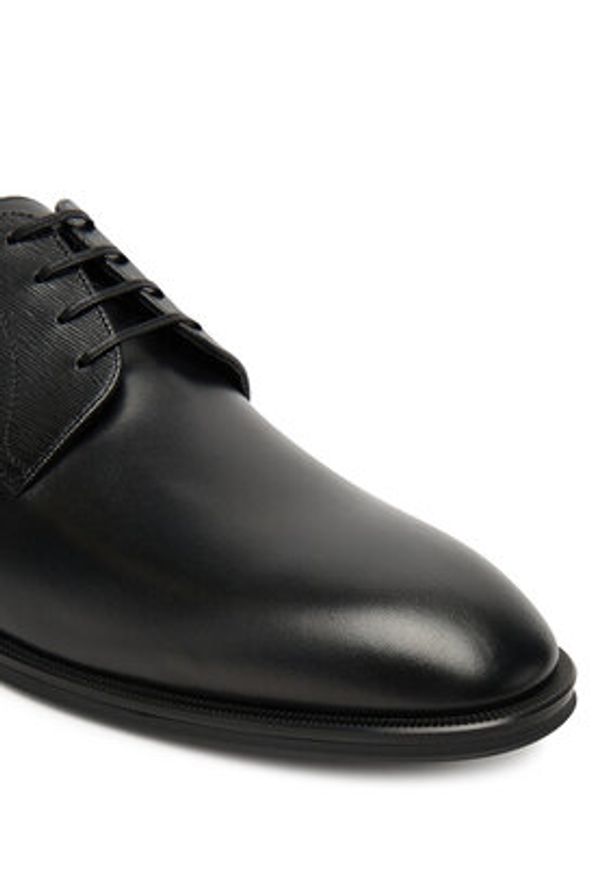 BOSS Półbuty Derrek 50547055 Czarny. Kolor: czarny. Materiał: skóra