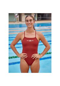 AMANZI - Amanzi Chino Tie Back One Piece Swimwsuit - Size 26 (Aus G08). Kolor: brązowy