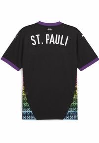 Puma - Męska koszulka FC St. Pauli 24/25 PUMA Black White. Kolor: biały, wielokolorowy, czarny