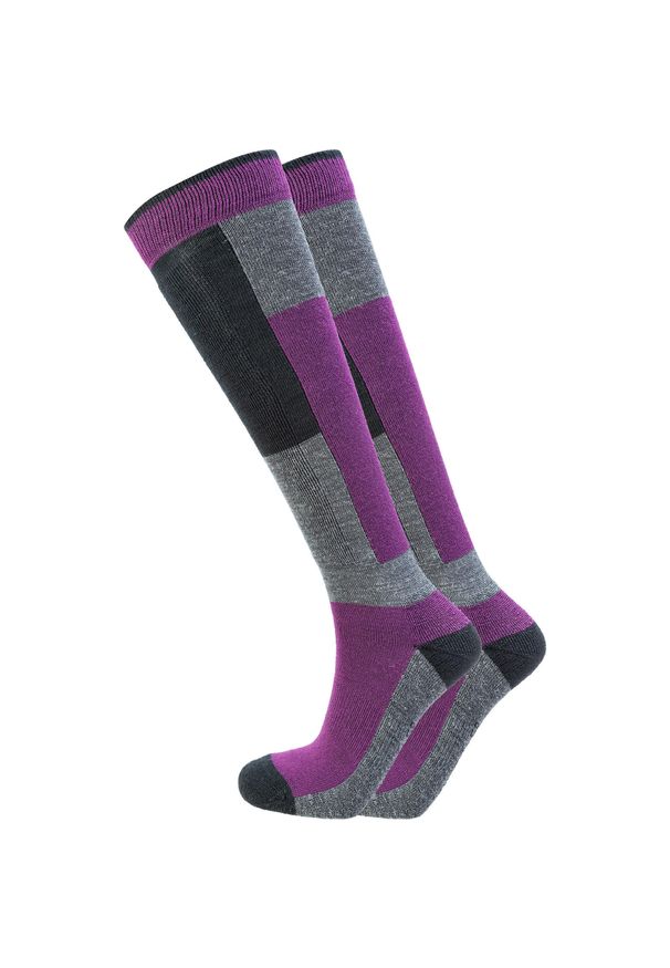 Skarpetki narciarskie Whistler Corsicana 2-Pack. Kolor: różowy, fioletowy, wielokolorowy, czarny. Sport: narciarstwo