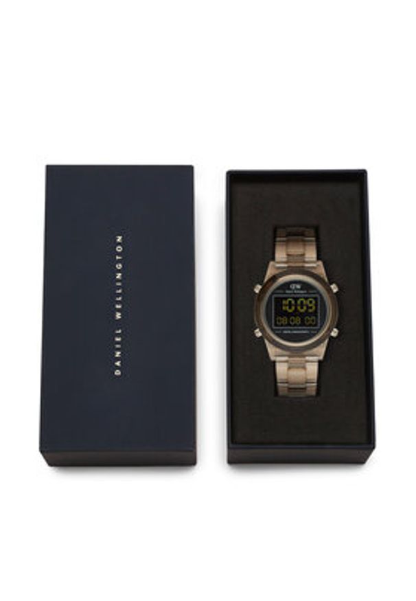 Daniel Wellington Zegarek DW00100761 Brązowy. Kolor: brązowy. Materiał: syntetyk