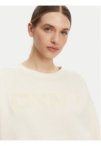 DKNY Bluza DP5T1140 Écru Regular Fit. Materiał: syntetyk
