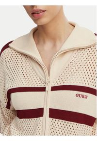 Guess Bluza V6GR08 Z0729 Beżowy Regular Fit. Kolor: beżowy. Materiał: syntetyk #3