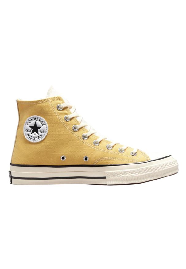 Buty do chodzenia damskie Converse Chuck 70 Hi dwukolorowe. Kolor: żółty. Sport: turystyka piesza