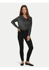 only - ONLY Bluzka Rich 15360265 Szary Regular Fit. Kolor: szary. Materiał: syntetyk #5