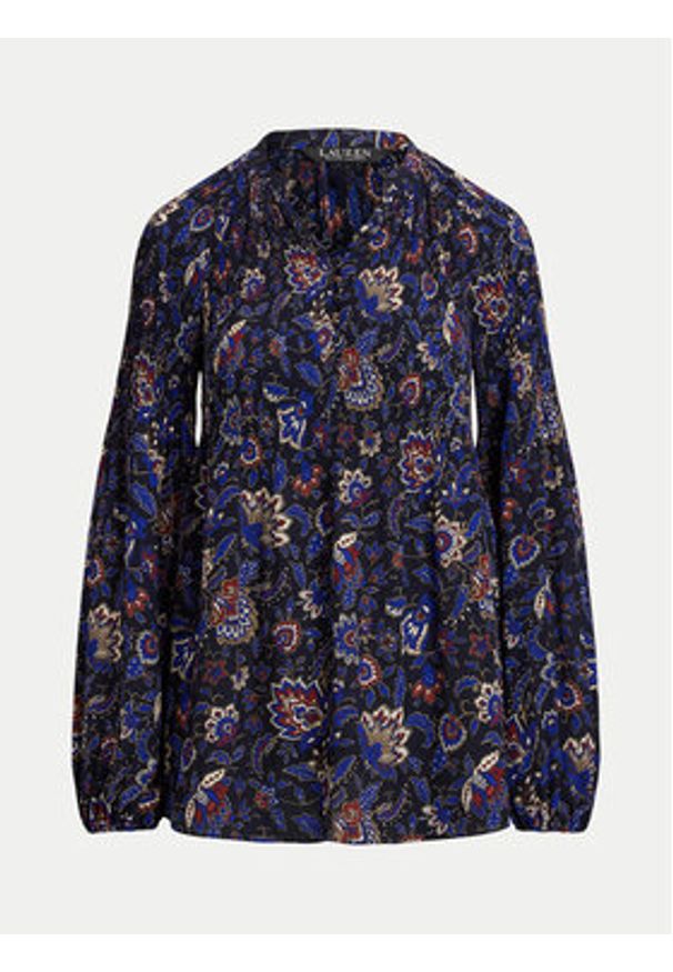 Lauren Ralph Lauren - LAUREN RALPH LAUREN Bluzka 200957047 Granatowy Regular Fit. Kolor: niebieski. Materiał: syntetyk