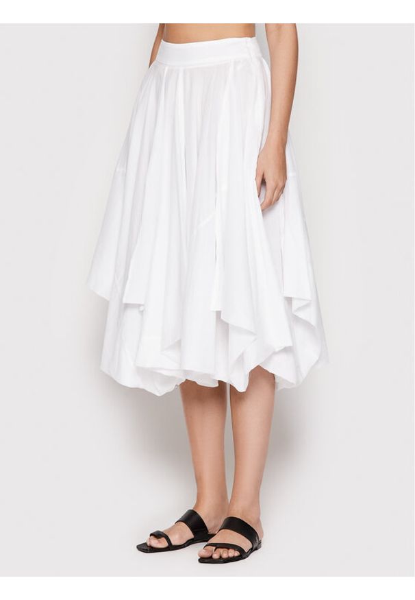 PESERICO - Spódnica midi Peserico. Kolor: biały. Materiał: bawełna
