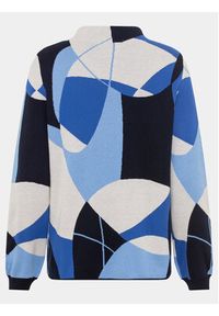 Olsen Sweter 11004136 Niebieski Regular Fit. Kolor: niebieski. Materiał: bawełna