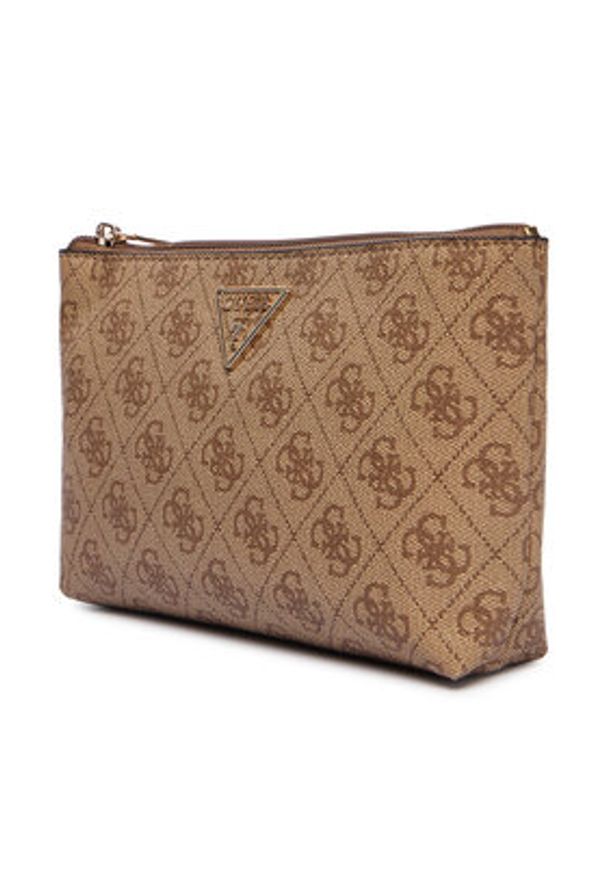 Guess Kosmetyczka Laurel II Slg SWSG74 59145 Brązowy. Kolor: brązowy. Materiał: skóra