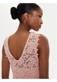 Vila Sukienka wieczorowa Lynnea 14052673 Różowy Regular Fit. Kolor: różowy. Materiał: syntetyk, bawełna. Styl: wizytowy #2