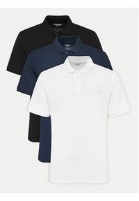 Jack & Jones - Jack&Jones Komplet 3 koszulek polo Basic 12277753 Kolorowy Slim Fit. Typ kołnierza: polo. Materiał: bawełna. Wzór: kolorowy #6