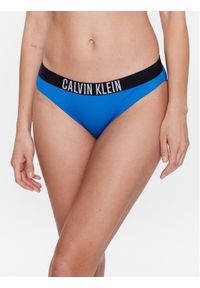 Calvin Klein Swimwear Dół od bikini KW0KW01983 Niebieski. Kolor: niebieski. Materiał: syntetyk