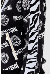 Just Cavalli - JUST CAVALLI Czarne damskie spodnie dresowe Logo Tigre, Rozmiar S. Kolor: czarny. Materiał: dresówka #5