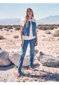 Wrangler - DAMSKIE SPODNIE WRANGLER BOOTCUT VINTAGE BLUE 112356394. Styl: vintage