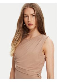 Guess Sukienka codzienna W5YK27 KAQL2 Brązowy Regular Fit. Okazja: na co dzień. Kolor: brązowy. Typ sukienki: proste. Styl: casual #5