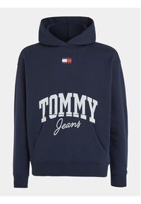 Tommy Jeans Bluza New Varsity DW0DW16399 Granatowy Oversize. Kolor: niebieski. Materiał: bawełna #7