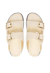 BOSS Klapki Freyah 50563359 Biały. Kolor: biały. Materiał: materiał #3