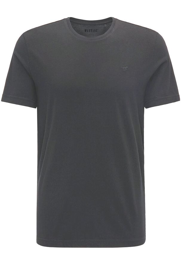 Mustang - MUSTANG ALEX C EMBROIDERY MĘSKI T-SHIRT KOSZULKA LOGO TEE CASTLEROCK 1015050 4111. Okazja: na co dzień. Materiał: bawełna. Wzór: haft. Styl: klasyczny, elegancki, casual