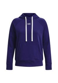 Under Armour - Bluza Z Kapturem Damska Polar Rival HB. Typ kołnierza: kaptur. Kolor: niebieski. Materiał: polar