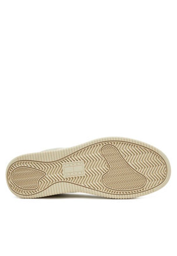 Tommy Jeans Sneakersy Tjm Retro Basket Ess EM0EM01395 Écru. Materiał: skóra