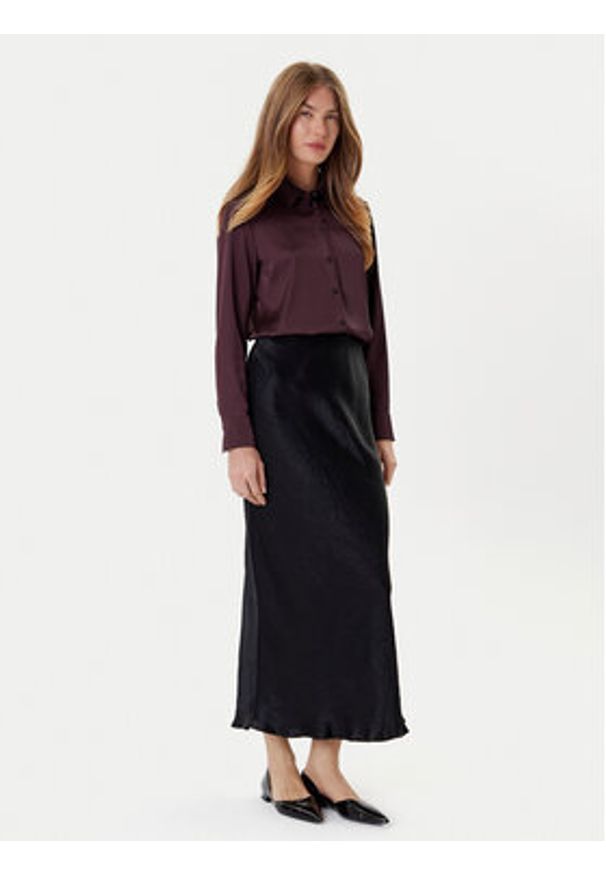 Marella Koszula Naples 2525116051 Bordowy Regular Fit. Kolor: czerwony. Materiał: syntetyk