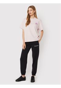 Converse T-Shirt Desert Rave 10024662-A03 Różowy Loose Fit. Kolor: różowy. Materiał: bawełna