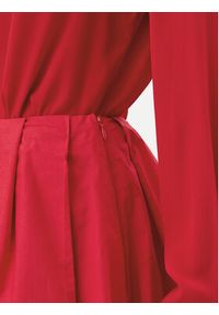 Pinko - PINKO Spódnica mini Cadric 105183 A2LD Czerwony Regular Fit. Kolor: czerwony. Materiał: bawełna #3