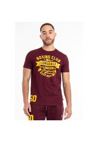 T-shirt o klasycznym kroju Lonsdale Gruting. Kolor: wielokolorowy, żółty, czerwony. Wzór: nadruk #1