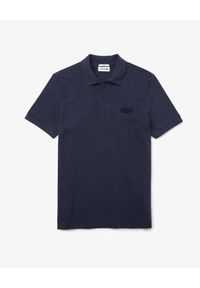 Lacoste - LACOSTE - Granatowy t-shirt polo ze ściągaczami Regular Fit. Okazja: na co dzień. Typ kołnierza: polo. Kolor: niebieski. Styl: klasyczny, casual #1