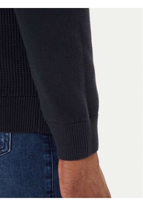 JOOP! Jeans Sweter 15 JJK-11Olivier 30047100 Granatowy Modern Fit. Kolor: niebieski. Materiał: bawełna