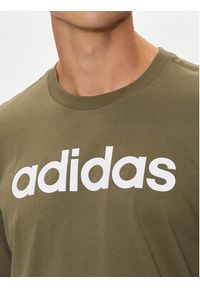 Adidas - adidas T-Shirt Essentials Linear Logo IC9280 Zielony Regular Fit. Kolor: zielony. Materiał: bawełna #3
