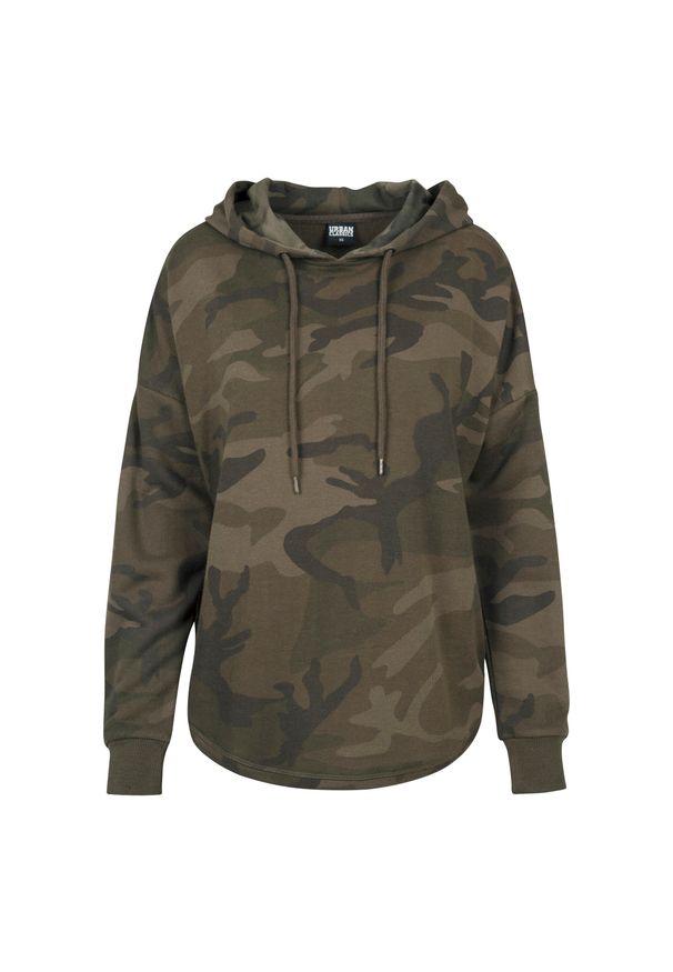 Urban Classics - Bluza damska z kapturem Urban Classic Camo. Typ kołnierza: kaptur. Kolor: zielony, brązowy, wielokolorowy
