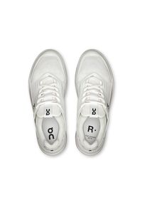 On - ON THE ROGER Spin White | Black Sneakersy damskie. Okazja: do pracy, na co dzień. Kolor: biały. Materiał: materiał. Szerokość cholewki: normalna. Sport: tenis #2