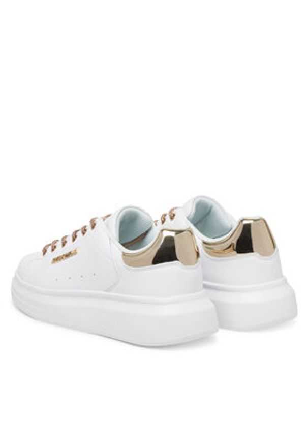 Just Cavalli Sneakersy 78RA3SB1 ZPA86 Biały. Kolor: biały. Materiał: skóra