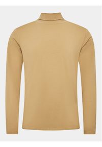 Lindbergh Longsleeve 30-400126 Beżowy Slim Fit. Kolor: beżowy. Materiał: bawełna. Długość rękawa: długi rękaw