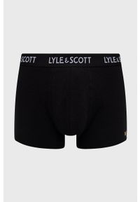 Lyle & Scott Bokserki (3-pack) kolor czarny. Kolor: czarny. Materiał: bawełna #3