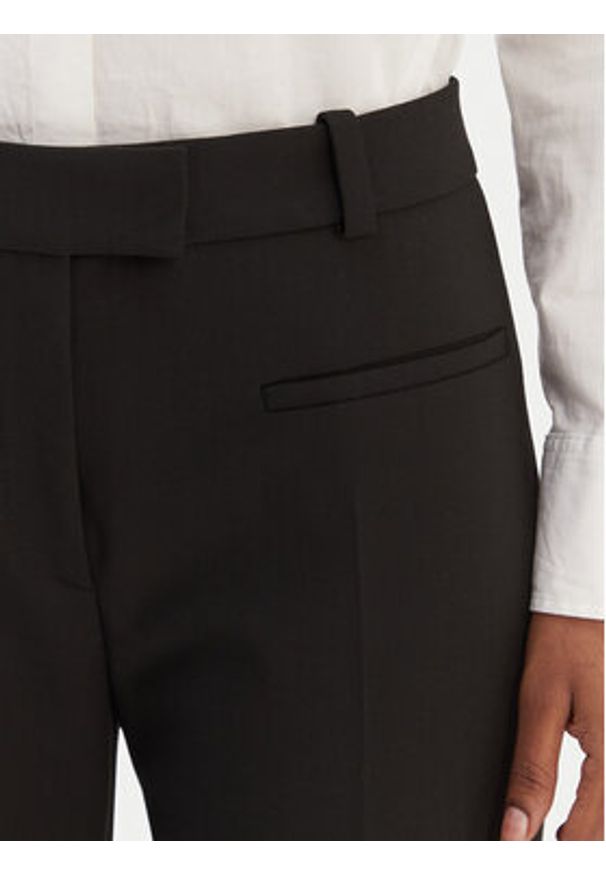 Hugo - HUGO Spodnie materiałowe Hilayla 50555896 Czarny Slim Fit. Kolor: czarny. Materiał: materiał, syntetyk, wiskoza