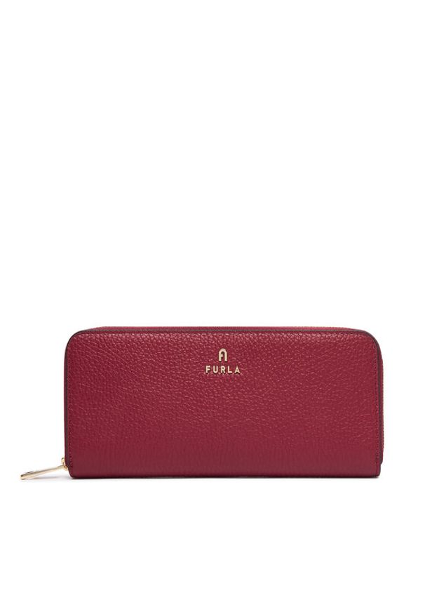 Furla Portfel Camelia L WP00313 HSF000 CN CGQ00 Bordowy. Kolor: czerwony. Materiał: skóra