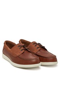 Clarks Mokasyny Bratton Boat 26181273 Brązowy. Kolor: brązowy. Materiał: skóra